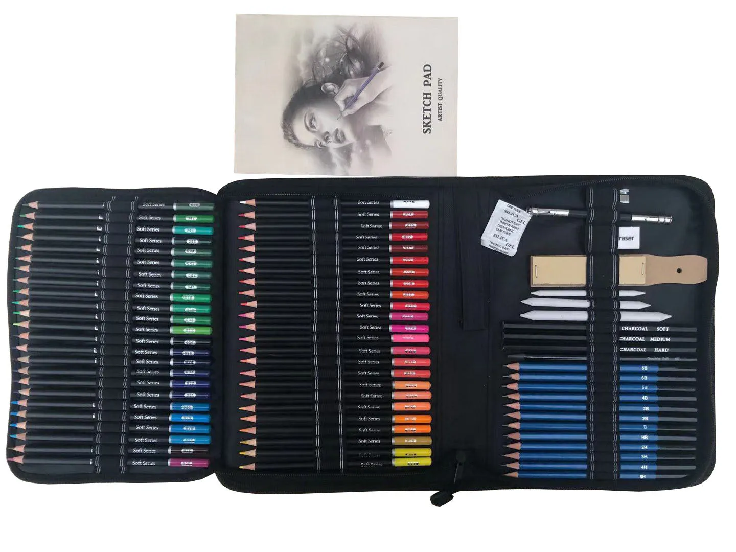 96-piece color pencil set for sketching
