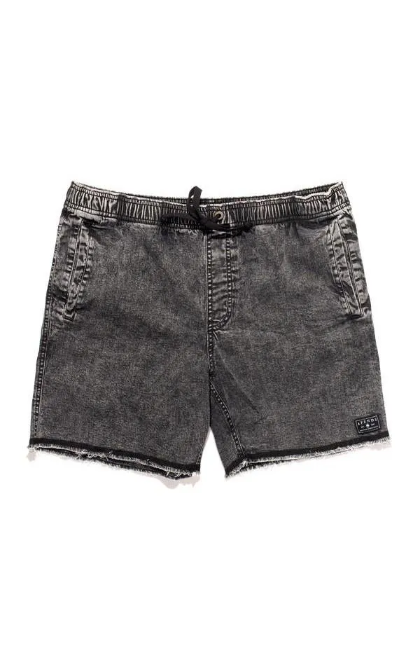 Afends Mens Pint - Elastic Waist Denim Walkshort